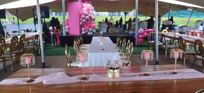 Wedding stretch tent hire birthday party setup Gauteng